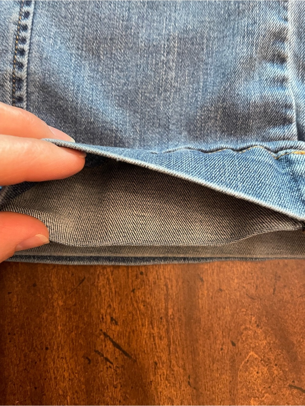 SPANX Wide-Leg Denim Jeans - Light Blue Wash - Picture 3 of 7